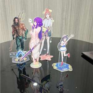 Breloques en acrylique avec support imprimé personnalisé avec logo OEM Vente en gros Cartoon Anime Transparent Transparent Acrylique Standees - Product Image 1