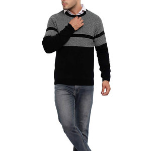 New Arrival Winter Knitted Men's Crewneck Pullover Sweater Breathable Casual Wear Custom Logo OEM ODM Knitwear - Product Image 3