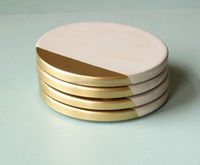 Sous-verres en laiton poli de haute qualité, écologiques, faits à la main, avec logo personnalisé - Décoration d'intérieur en gros en provenance d'Inde