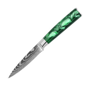 High Quality Damascus Laser Pattern Professional Chefs Western <b>Kitchen</b> <b>Knife</b> Resin Handle - Product Image 2