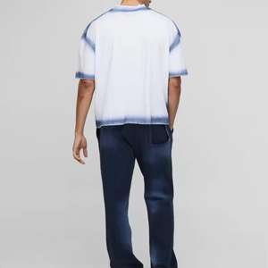 เสื้อยืดโอเวอร์ไซส์ผู้ชาย ผ้าฝ้ายถัก 100% ระบายอากาศได้ดี เรียบลื่น สวมใส่สบาย สไตล์สตรีทแวร์ สำหรับใส่ในชีวิตประจำวัน - Product Image 5