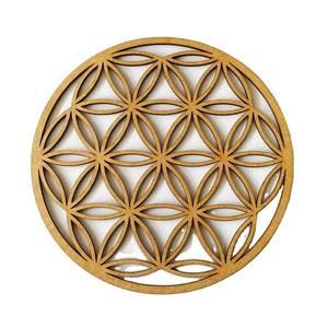 Dessous de verre en MDF moderne Tradition unique 3.75 sublimation panneau dur pierre carrée personnalisé liège arrière caboteur bois matériel - Product Image 1