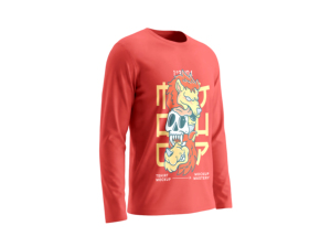 T-shirts à manches longues personnalisables en gros pour hommes, t-shirts de golf en coton piqué vierge - Product Image 3