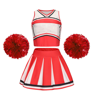 Athletic Women Cheerleading Uniform Two Piece Cheerleader <b>Set</b> Custom Team Cheer Outfit OEM Private Label Factory Supplier - Product Image 1