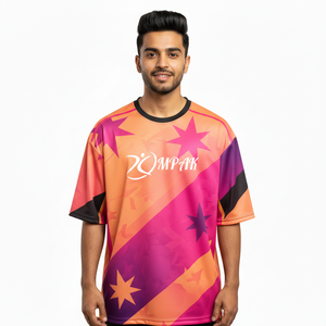 Camiseta Urbana de Moda, Sublimada, Holgada, Informal, para Hombre, Popular para Uso Diario - Product Image 1