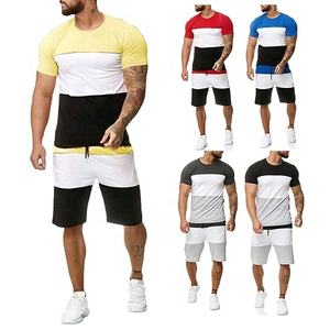 T Shirts Shorts Casual Fitness Shorts Set - Product Image 2