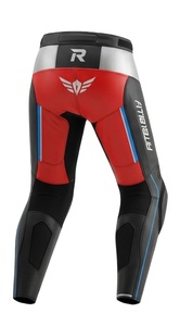 Pantalones de Motociclismo con Protección Blindada CE, Protección para las Rodillas, Estilo Profesional, de Alta Visibilidad, de Cuero, Manga Larga, para Todas las Estaciones - Product Image 3