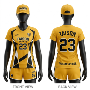 Camiseta de Fútbol Sala para Mujer, Premium, 160 GSM, Malla de Poliéster que Absorbe la Humedad, Naranja y Gris, Manga en Contraste, Logotipo del Equipo Personalizado, Ropa Deportiva - Product Image 5