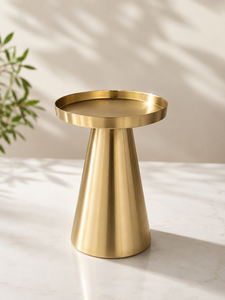Support de bougie moderne en métal doré, plateau porte-bougie, pour salon, bougie pilier, haute qualité, fait main, Noël - Product Image 1