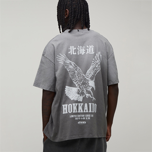 T-shirt personnalisé pour homme avec impression sérigraphique, OEM, motif graphique personnalisé, manches courtes, streetwear, col rond, vêtement décontracté, haut tendance - Product Image 1