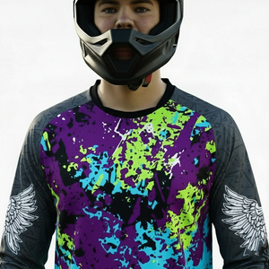 Nuevas Camisetas de Motocross para Hombre, Impresas, Transpirables, de Secado Rápido y Personalizables, para Verano e Invierno, Ciclismo de Montaña, BMX - Product Image 4