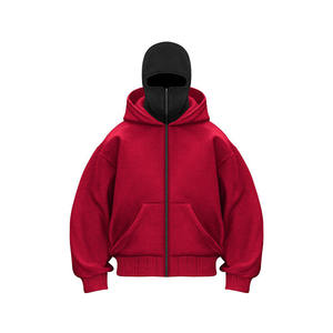 Sweat-shirt à capuche zippé pour homme, en molleton 100% coton de haute qualité (460 GSM), impression numérique - Product Image 1