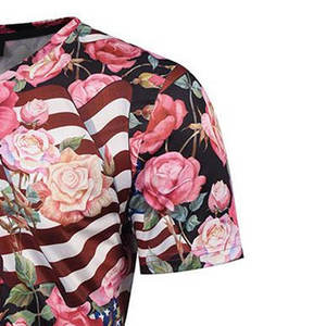 T-shirt de sublimation pour homme style luxe, haute qualité, anti-plis, séchage rapide, respirant, vente chaude, prix abordable - Product Image 3