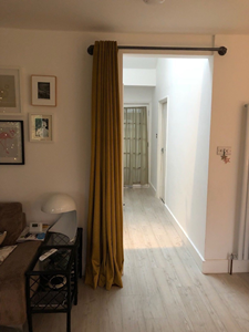 Heavy Duty Metal <b>Curtain</b> Rod <b>with</b> Adjustable Length - Product Image 2