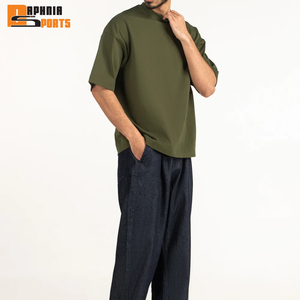 Camisetas de Verano para Hombre, 100% Algodón, Tejido de Punto, Formales, Transpirables, Ecológicas, MOQ Bajo, Proveedor Mayorista de Alta Calidad, Personalizadas - Product Image 3