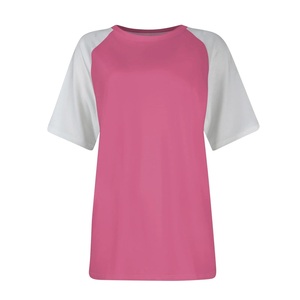 Women's Plus Size Casual Crew Neck Short Sleeve T-Shirts Oversized Polyester/Cotton All Season Tunic Tops from Bangladesh - Product Image 5