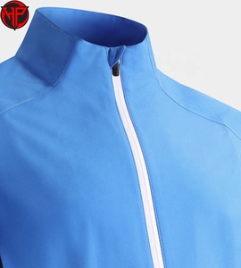 Chaqueta Impermeable Ligera con Cierre para Hombre, Cuello Alto, Deportiva, Cortavientos, de Secado Rápido, Transpirable, Informal - Product Image 3