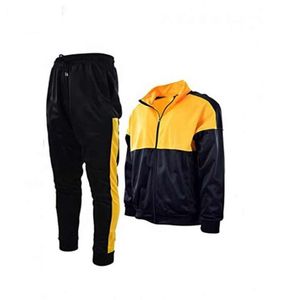 Men's <b>Maroon</b> Gray Color Block Tracksuit Full Zip Sweatshirt With Side Pockets And Jogger Pants Casual Autumn Wear - Product Image 5