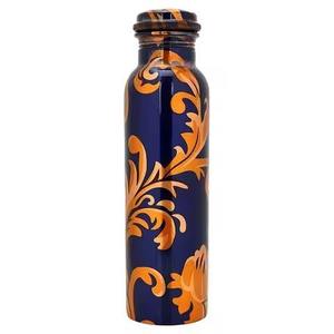 Contemporary Geometric Copper Water Bottle Pastel Triangle Art Reusable Drinking Bottle Leakproof Gift OEM ODM Factory - Product Image 5
