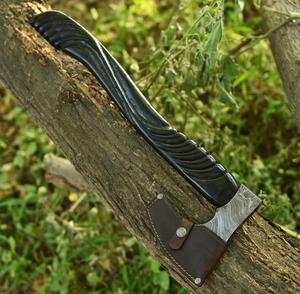 Hacha Vikinga, Hacha de Acero de Damasco, Hecha a Mano, Mango de Madera de Fresno, Ideal para Trabajos al Aire Libre y Regalos - Product Image 5