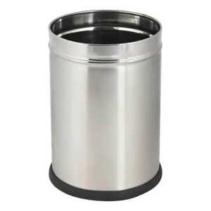 Juego de 3 Cubos de Basura Perforados de Acero Inoxidable, Contenedor de Residuos de Malla Metálica Redonda para Oficina, Baño, Cesto de Basura - Product Image 2