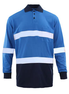 Polo de Alta Calidad para Hombre, Ligero y Personalizable, de Secado Rápido y Transpirable con Franja Reflectante, la Mejor Ropa de Trabajo - Product Image 2