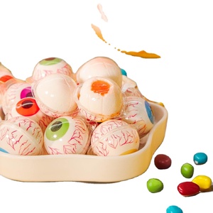 Venta al por mayor Super Sweet Strawberry Tasty Multi-Color Jelly Candy Trending Big Eyeball Gummy Candy Eyes - Product Image 1