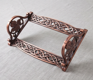 Handcrafted Copper Wall Mounted <b>Paper</b> Towel Stand Perfect For <b>Kitchen</b> Counter Dining Use Bathroom And Sink Area Wall Use - Product Image 3