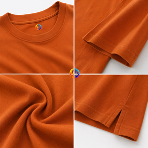เสื้อยืดลำลองทรงโอเวอร์ไซส์สำหรับผู้ชาย ออกแบบมาเพื่อให้ดูสบายๆ ด้วยผ้าเนื้อนุ่ม แขนสั้น คอกลม และทรงหลวมเหมาะสำหรับใส่ในชีวิตประจำวัน - Product Image 5