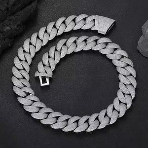 Cadena Cubana de Moissanita VVS, Plata de Ley 925, Joyería de Lujo para Hombre, Brillo Brillante, Belleza Eterna, Accesorio Clásico de Hip Hop - Product Image 3