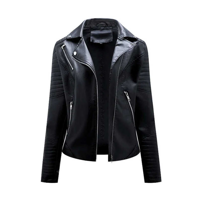 Women s Faux Leather Jacket Stylish