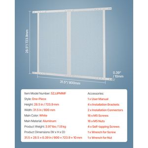 Protezione per Porta RV 28,5 X 31,5 Pollici, Facile da Installare e Smontare, Rete Protettiva Rinforzata e Traspirante, Sistema di Controllo Manuale - Product Image 3