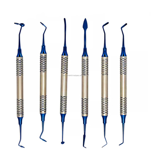 Medivolve - Kit de 6 Instrumentos Manuales de Resina Compuesta con Recubrimiento de Titanio, Color Azul, Certificación CE ISO, Servicio OEM ODM - Product Image 2