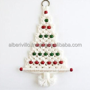 Décorations de noël de haute qualité macramé différentes formes et formes à la mode noël macramé accessoires de décoration pour la maison - Product Image 6