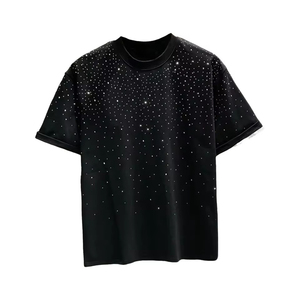 เสื้อยืดฮู้ดดี้ผู้ชายแบบสั่งทำพิเศษ ประดับด้วยคริสตัล  งานพิมพ์นูน สีสันตามสั่ง แขนสั้น ระบายอากาศได้ดี แห้งเร็ว ผ้าแคนวาส - Product Image 2