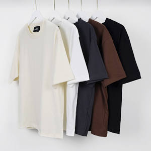 เสื้อยืดผู้ชายไซส์ใหญ่ ผ้าฝ้าย 100% 260gsm แบบสั่งทำพิเศษ เนื้อหนา สตรีทแวร์ ทอแบบระบายอากาศ พิมพ์ลายซิลค์สกรีน - Product Image 1