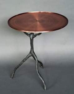 Table d'appoint en métal unique, au design accrocheur, hauteur pratique, idéale pour une utilisation polyvalente - Product Image 2