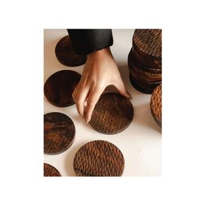 Sous-verre en bois résistant à la chaleur, lisse et poli, pour la maison et les restaurants - Product Image 1