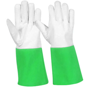 Guantes de Soldadura TIG de Primera Calidad, Cuero de Cabra y Piel de Vacuno, Resistentes al Calor, con Puño de Seguridad, Certificación CE - Product Image 4