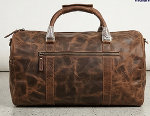 Leather Duffel Bag, Genuine Leather Weekender Bag, Leather Travel bag, Leather Travel Fashion accessories. - Product Image 2