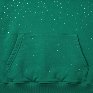Sweat-shirt à capuche personnalisé pour homme de haute qualité avec strass, fabricant OEM, étiquette privée, sweats à capuche avec strass pour hommes - Product Image 3