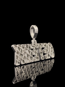 Colgante de Calavera Hip Hop de Acero Inoxidable Personalizado The Ice Legacy, Chapado en Plata Tibetana con Circonitas, para Hombre y Unisex - Product Image 2