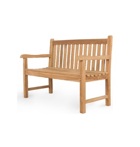 Banc de jardin extérieur en teck américain, fabriqué en Indonésie, meubles en bois massif - Product Image 1