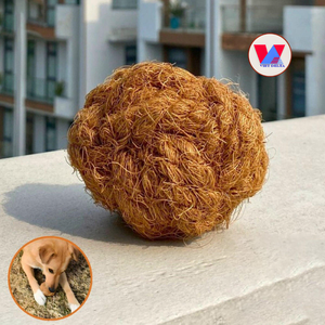 BEST SELLING Vietnam Origin Coir Chew Ball Coconut Fiber Pet Toy Husk Sphere For Dogs Cats Interactive Playing Stress Relief - Product Image 3