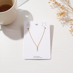 Collana con Ciondolo Triangolare Affilato Ziho in Acciaio Inossidabile Placcato Oro, Catena a Serpente Minimalista, Gioiello Unisex per Uso Quotidiano - Product Image 3