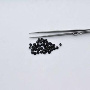 Piedra preciosa suelta curativa de corte redondo facetado de espinela negra Natural de 2,5mm para la fabricación de joyas, productos calientes de tendencia a costo de fábrica - Product Image 1