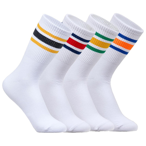 Chaussettes de sport en coton de qualité supérieure pour adultes, couleur blanche, tissu en coton, pour la course à pied, le jogging, l'hiver, les sports de plein air, pour hommes - Product Image 2