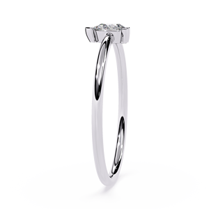 Bijoux Loista avec bague en diamant cultivé en laboratoire certifié IGI, plaquée rhodium, bague de mariage, bijoux en or 18 carats, bijoux en diamant faits à la main - Product Image 3