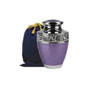 Meena-urnas de cremación humana de latón para cenizas, suministros funerarios de alta calidad, suministros de urnas de la India, Color azul - Product Image 2