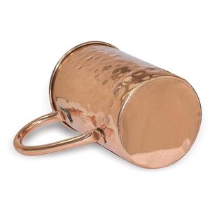 Taza de Cobre Martillado Artesanal con Asa en Forma de Corazón, Taza de Cobre Puro para Beber Agua, Jugos y Cócteles - Product Image 2